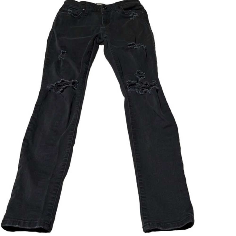 Joe’s Jeans Women’s Distressed Black Skinny Ankle Jeans Size 25